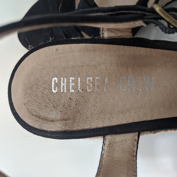 Black Chelsea Crew Hanna wedge Sandle size 9 - Picture 4 of 7